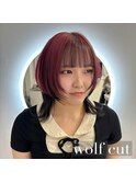 おしゃれ女子ウルフヘア×ウルフヘア【梅田/茶屋町/ウルフ】