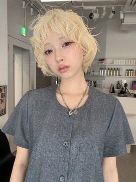 ペレ 原宿(PELE) 着物ヘア/大人ガーリー/ダークアッシュ/似合わせカット/原宿