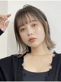 渋谷切りっぱなしボブタッセルボブインナーカラーケアブリーチ◆