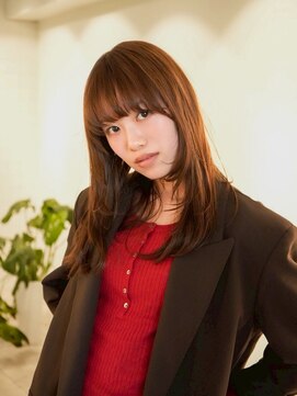 エルフレームバイワンラヴェスト(L'FLAME by one Lovest) 顔周りレイヤー/ダブルカラー/髪質改善/ケアブリーチ長野駅◆