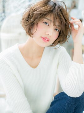 モッズヘア 越谷(mod's hair) ゆるふわミディアムシャギーボブMIXショート小顔ミディa