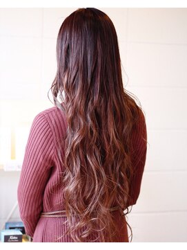 リラ ヘア サロン(rela hair salon) バレイヤージュ×ハイライト×スーパーロング