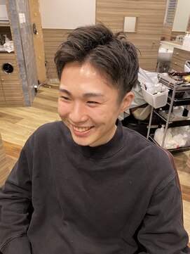 銀座マツナガ 神田店 王道10代20代30代大人気ツーブロック爽やかメンズ短髪ナチュラル