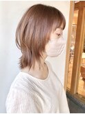 【morio原宿】ミディアムレイヤー　ウルフスタイル