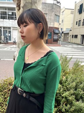 ヘアサークルジープ 千舟町店(hair circle geep) おしゃれ感ばっちり!!ワイドバング×ぷつっとボブ