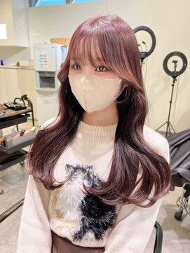 アンダーバーホワイト(_WHITE) 大人可愛い20代30代40代小顔韓国風ヨシンモリくびれヘア