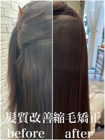 ネオリーブアオバ 高田馬場店(Neolive aoba)&nbsp;髪質改善縮毛矯正　施術例７