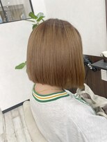 ベルヘアーデザイン 堺東(Belle hair Design)&nbsp;切りっぱなしボブ/グレージュ