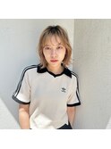 ハイトーンボブ巻き_大人ガーリーチョコレートモード