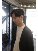 波巻きハイライトアップバングツーブロックマッシュ