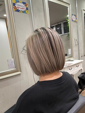 ヘアプレイスソル (HAIR PLACE SoL) ミルクティーベージュ★ボブ