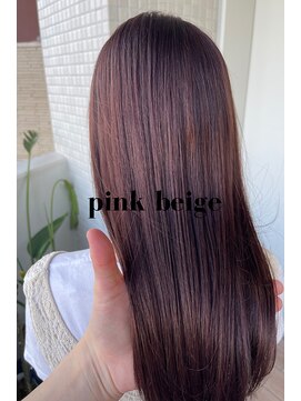 シャルムバイケンジ(Charm.by KENJE) 【ピンクベージュ】銀座/似合わせカット/トリートメント/カラー