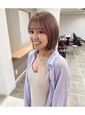 ボブ/ベージュ/soft/natural/クリーン/ハイトーン/大重有輝弥