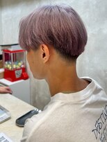 ルースト 渋谷店(ROOST)&nbsp;センターパート×ピンクヴァイオレットベージュ