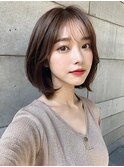 大人可愛い小顔前下がりボブ×ナチュラルボブ×ミニボブ20代30代