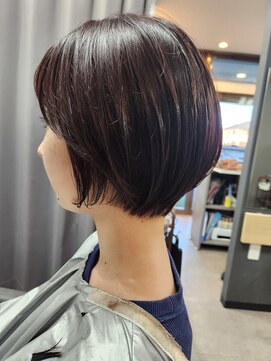 テーラヘアー 土気あすみが丘店(TELA HAIR) ピンクブラウン×ショートボブ
