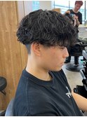 シャドウパーマメンズカットスパイラルパーマツイスパ波巻き