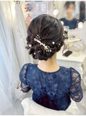 アップヘア/お呼ばれヘア／結婚式／参列／ヘアセット