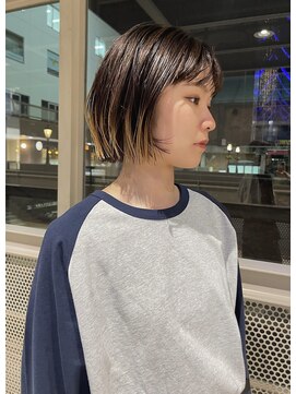 モリオ フロム ロンドン サッポロファクトリー店(morio FROM LONDON) morio札幌　札幌ボブ　外はねボブ　毛先カラー　アレンジボブ