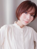 カバーヘア ブリス 志木南口駅前店(COVER HAIR bliss)&nbsp;チェリーレッド艶感バーガンディ小顔ミニマルボブZ志木20代30代