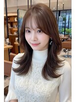 ケシキ 表参道 原宿(kesiki.) ミディアムレイヤー/顔周りレイヤー/ハッシュカット