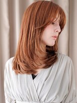 カバーヘア ブリス 志木南口駅前店(COVER HAIR bliss) オレンジベージュハッシュカットミディアムレイヤー20代30代Z