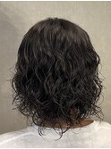 【メンズボブ/ミディアムパーマ】