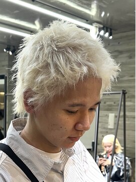ヲタク 渋谷 代官山 恵比寿(wotaku.) ホワイトカラーメンズハイトーンホワイトシルバートリプルカラー