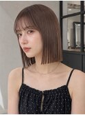 サイドバングシースルーバングシースルーぱっつん韓国レイヤー◎