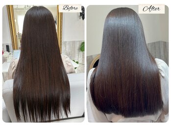 カルミアブラン(Kalmia blanc)の写真/年齢と共に現れるパサつきうねり広がりのお悩みも縮毛矯正で改善しませんか