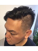 イケメンサイドパートショート☆アシメツーブロック