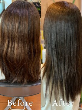 アークスヘアー ラべージュツヤ感UP♪ダメージレスのナチュラルストレート