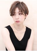 フェザーバング大人かわいい小顔ショートテラコッタブラウン1206