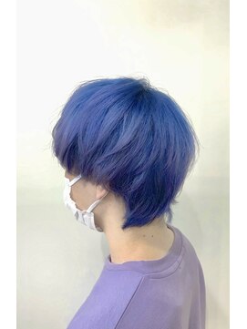 ホワイト 梅田(white) ブルー×パープルグラデーション