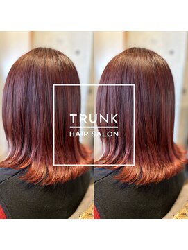 トランク(TRUNK) 【外ハネミディ×チェリーレッド】