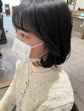 ネオリーブカップ 町田店(Neolive capu) 重めボブ * 韓国風スタイル【ボブ/タンバルモリ/町田】
