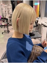 ランテルディ 渋谷(LANTERDIT)&nbsp;ハイトーンカラー　ブロンドカラー　韓国　タッセルボブ