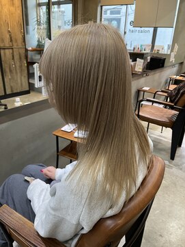 エッジ 下北沢(edge.) ハイトーン　ブロンドベージュ　edge.下北沢