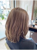 ワンカールでかわいいミディアムレイヤースタイル 20代 30代