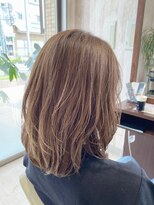 ヘアメイク アリエス 岩切店(HAIR MAKE aries) ワンカールでかわいいミディアムレイヤースタイル 20代 30代