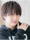 長めバングで作りこまないマットブラウンマニッシュb新所沢