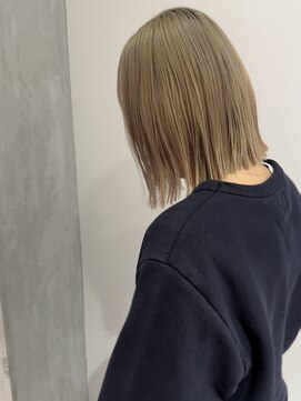 ヨーク(YOKE) 【YOKE】ホワイトブロンドラベンダーミルクティーベージュ