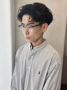 ヘアー アイス ルーチェ(HAIR ICI LUCE) ラルフカール/センターパート/パーマ/眉毛/大矢