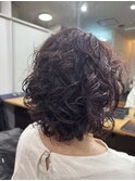 癖を活かしたパーマ風スタイル