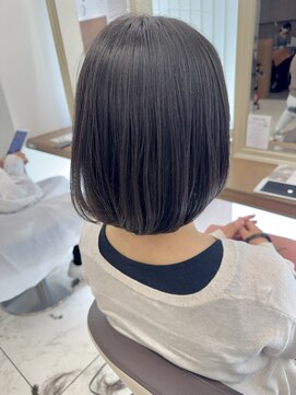 アッシュ 下北沢店(Ash) 黒髪くせ毛さんでもかわいい内巻きボブ