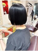 艶暗髪ネイビー