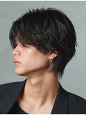 センターパート/ニュアンスパーマ/韓国/フェーザーパーマ/眉毛