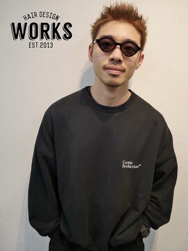 ワークス ヘアデザイン(WORKS HAIR DESIGN) メンズショート　ブリーチカラー