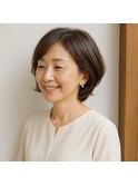 ミセスショートボブ 20代 30代 40代 50代 60代 髪質改善