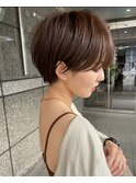 ココアベージュ/小顔/オリーブグレー/髪質改善/縮毛矯正/天神